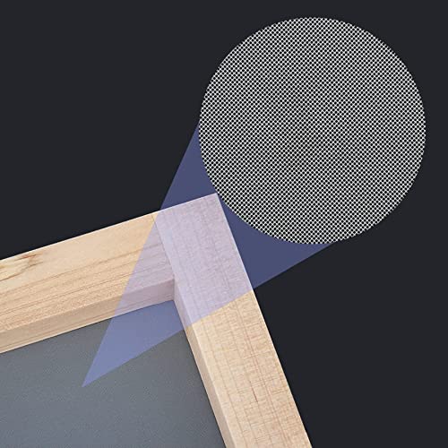 Cayway Screen Printing Kit, 2 PCS Wood Silk Screen Printing Frame with Mesh, Screen Printing Squeegees, Mask Tape for Screen Printing - color: Style 4