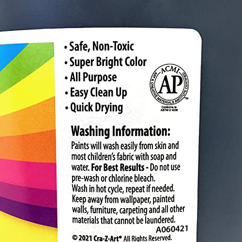 Cra-Z-Art Kids Washable Tempera Poster Paint Non-Toxic Art Supplies - Black - 1 Gallon (Pack of 2) - size: 128 Ounce (Pack of 2)