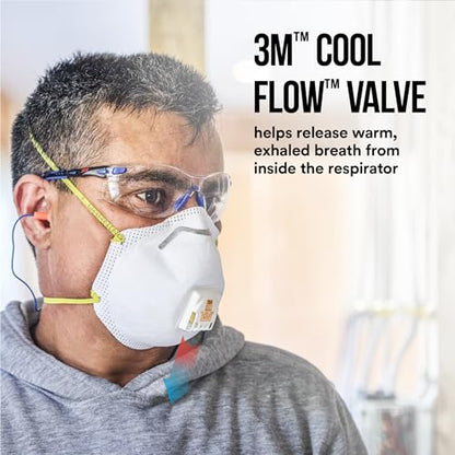 3M 8511 Respirator, N95, Cool Flow Valve (10-Pack)