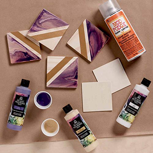 FolkArt Pre-Mixed Acrylic Pouring Paint, 8 oz, White - color: White
