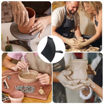 2 Pieces Clay Centering Tool for Pottery - Wheel Throwing Shaping Aid, Ergonomic Grip, Portable Pottery Ribs Tool for Beginners Potters