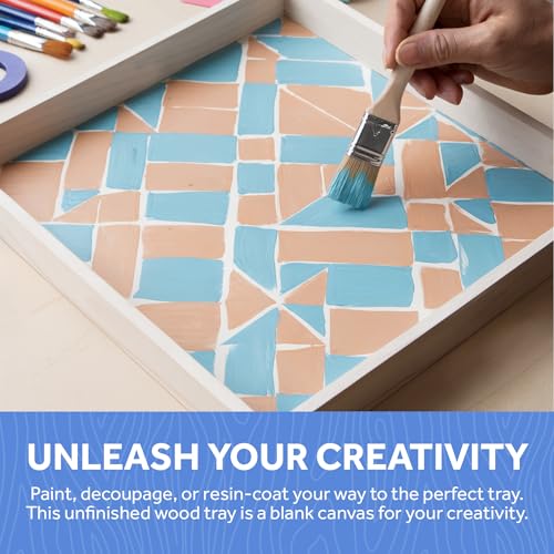 Wood Canvas Panel Cradled 12 x 12 inch, Pack of 6 Blank Framed Wood Signs for Painting, Shadow Box, & Tray Crafts, by Woodpeckers - size: 12 x 12 inch
