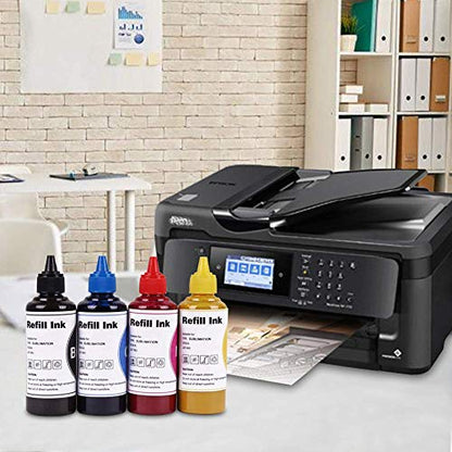 Magenta Dye Sublimation Ink Heat Transfer Ink Inkjet Printer Refillable Ink Cartridge Ciss for C88 C88+ WF-7710 WF-7720 WF-7210 WF-7620 WF-3640 WF-2750 ET-2800 ET-2803 ET-2720 ET-2760 ET-4700 ET-15000 - color: Magenta