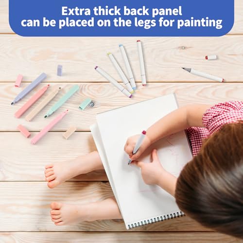 Sanjoki Premium Marker Pad, 48 Sheets, 180gsm, 8.3" x 11.7", Dual Sided Painting, Acid and Lignin Free, Bleedproof, Professional Grade