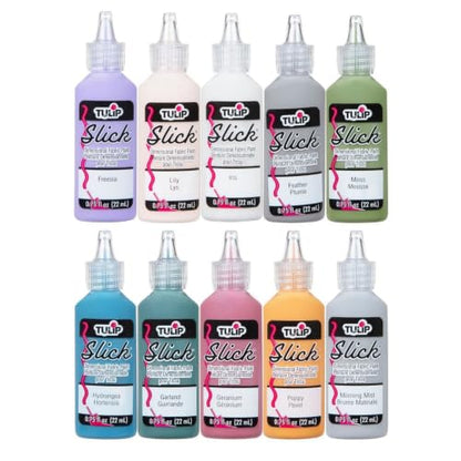 Tulip 10 Color Dimensional Paint, Multicolor, 10 Count (Pack of 1)