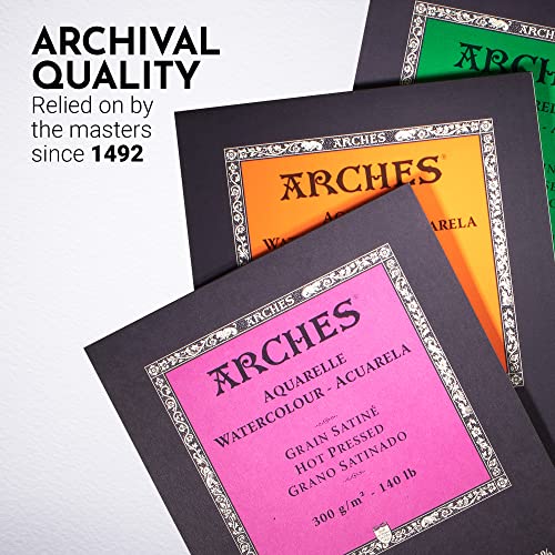 Arches Watercolor Pad 10x14 Inches 140lb/300 Rough - size: 10"x14", style: Rough