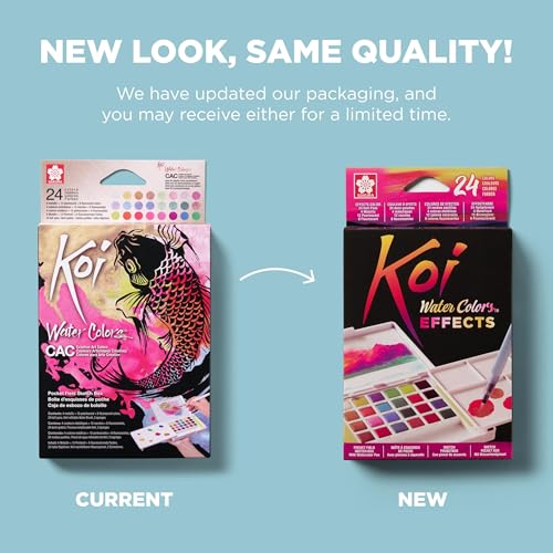 SAKURA Pocket Set Koi Watercolor Kit, 24 Colors Count