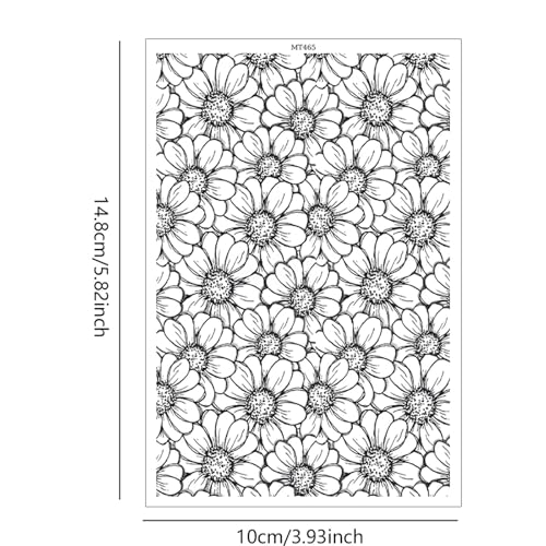 10 Pcs Sunflowers Clay Transfer Paper for DIY Art Crafts, Linear Sunflower Water Polymer Clay Transfer Sheets Transfer Paper for Polymer Clay Jewelry Earrings Making Supplies 5.82X3.93" - color: Sunflowers