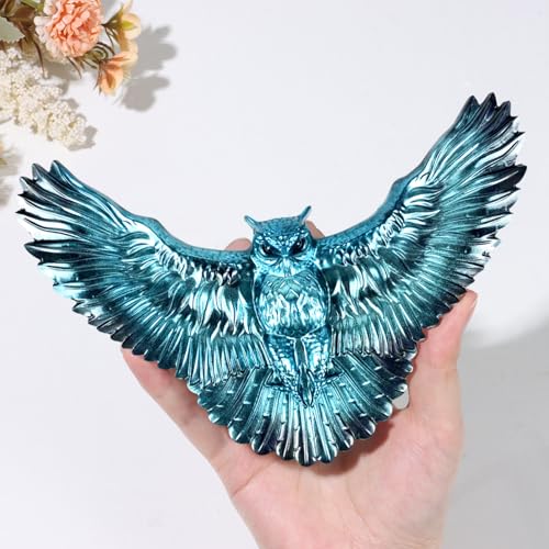 3D Crystal Owl Silicone Mold Winged Owl Resin Mold for Epoxy/UV Resin Casting, DIY Craft Hanging Ornament Art Decors for Living Room Resin Craft Mold Lovers Gift Home Bedroom Wall Decors