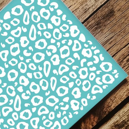 2 Sheets Silkscreen Stencil, Leopard Printing Stencils Templates Reusable Self-Adhesive Silk Screen for Painting on Wall, Wood, T-Shirt, Fabric, Home Craft Decor, 8.7x11 Inch - style: Leopard Print
