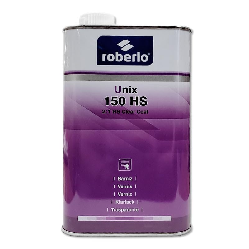 Roberlo Unix 150 HS, 2:1 Acrylic Polyurethane Clear Coat, Add Standard Hardener, 68187-61307