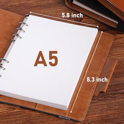 Watercolor Sketchbook A5 (8.3" x 5.8"), 24 Sheets 100% Cotton Cold Press 300GSM 140LB, Refillable Paper with Dual-Sided Consistent Texture, for Watercolor, Gouache, Acrylic & Mixed Media - color: Blue