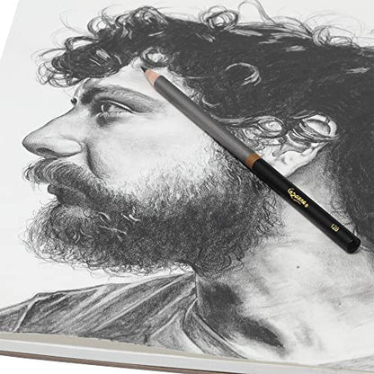 Cezanne Graphite Drawing Pencils Set - F, Set of 12 Break-Resistant Graphite Lead, Easy-to-Sharpen Sketch Pencils, Master Artist Quality Graphite Pencils for Technical and Artistic Drawing - color: F, size: Set of 12