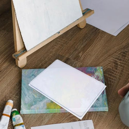 NUOBESTY Gel Printing Plate Gel Painting Plate Monoprinting Block for Stamping Cardmaking Printmaking Monoprinting and Crafts Transparent - size: 17.70X12.70X1.00CM
