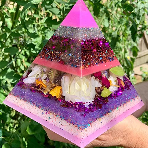 Super Large Clear Silicone Pyramid Molds - 3 Pcs, 4.7''-7.5'' Inner, Silicone Resin Molds for DIY Orgonite, Orgonite Jewelry - color: Silicone Pyramid Molds