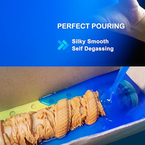 BBDINO Silicone Mold Making Kit, 30A Liquid Silicon for Molds Making 38.8 OZ, Quick Cure Molding Silicone Rubber, 1:1 Ideal for Silicon, Resins, Soap, Concrete, Wax Mold-Casting Sapphire Blue - size: Sapphire Blue 38.8 Oz