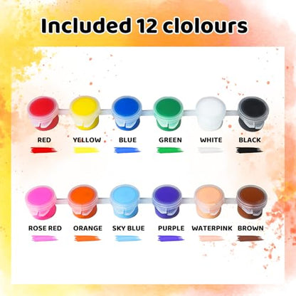 8 Set Mini Acrylic Paint Set, Mini Canvas Painting Kit, Small Canvas with Easel, Acrylic Paints,Brush, Minis Easel with Canvases for Kids Adults Classroom Birthday Painting Party (6 x 8Inch) - color: 6 x 8Inch