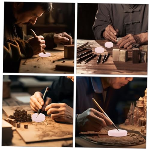 HOODANCOS 6pcs Flexible Rubber Carving Blocks for Stamp Making Lightweight and Portable Easy to Engrave Crafting and Home Activities