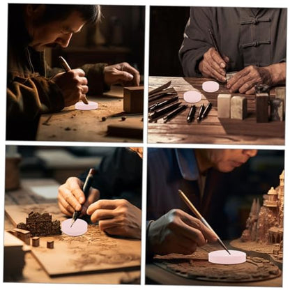HOODANCOS 6pcs Flexible Rubber Carving Blocks for Stamp Making Lightweight and Portable Easy to Engrave Crafting and Home Activities