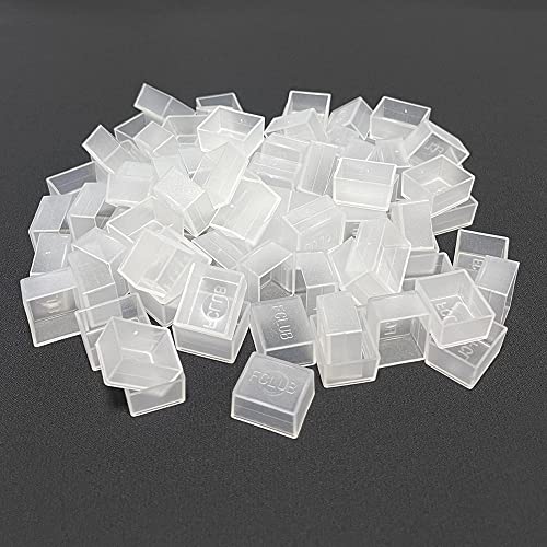 FCLUB 150PCS Transparent Watercolor Half Pans, Empty Paint Pans | 150PCS Clear Plastic Half Pans for Watercolor, Gouache, Oils, Ideal for DIY Palettes, Paint Refills, and Storage - style: 150Pcs Transparent Half Pans