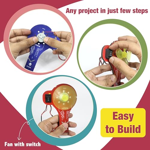Butterfly EduFields STEM Kit for Kids Ages 8-10-13 | Build 20+ Motor Machines & DIY Engineering Projects | Educational Science Kit for Boys & Girls | Fun STEM Toys for Ages 8-10 | Robotics Learning - style: Electro Play Kit
