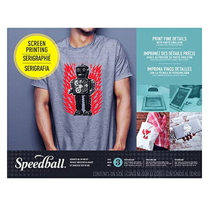 Speedball Advanced All-In-One Screen Printing Kit, Includes LED UV Exposure Lamp