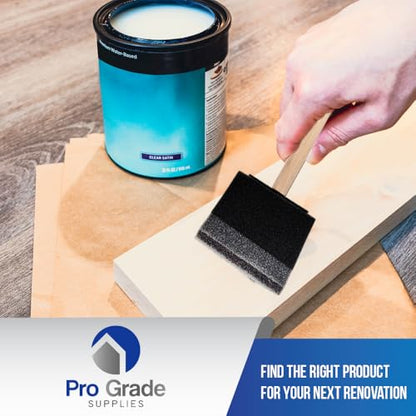 Pro Grade - Foam Brushes - 3 Inch - 36 Piece Poly Foam Brush Set - size: 3" 36 Ea