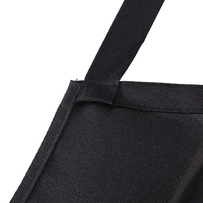 Tosewever 2 Pack Adjustable Bib Apron with 2 Pockets, Waterdrop Resistant Cooking Kitchen Aprons for Women Men Chef Couple BBQ Painting (Black, 2) - color: Black