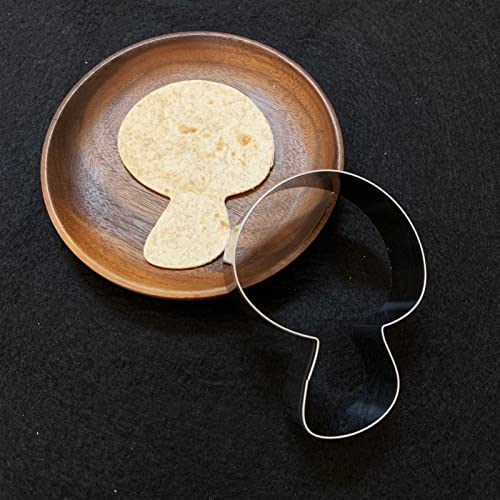 Mushroom Cookie Cutter Set-Size 3.3" 2.7" 2.2" -3-Pieces-Cookie Cutters Fondant Biscui Cutters