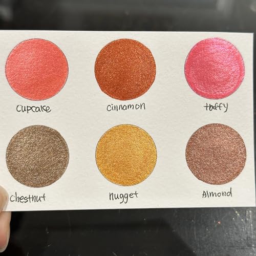 IUILE Handmade Watercolor Paints - Autumn 2022 Half Pan Set (6 colors) - color: Autumn 2022