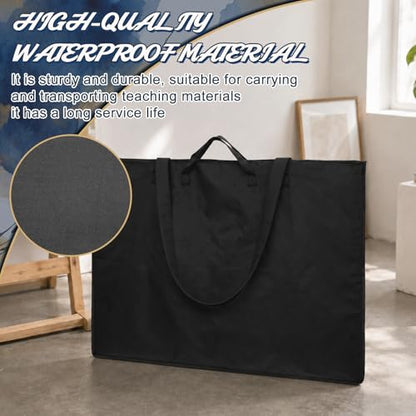 Shinylin Large Art Portfolio Bag, Lightweight Art Portfolio Case with Nylon Shoulder Strap 23" x 31" Waterproof Carrying Storage Case for Artwork Poster Sketching Canvas Photography Collections, Black