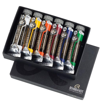 Rembrandt Oil Color Paint Starter Set, 6x15ml Tubes