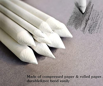 43 PCS Blending Stumps and Tortillions Paper Art Blenders Sketch Drawing | Sketch Wipe Scrapers,Rub Sponge,Kneaded Eraser,Sandpaper Sharpeners,Pencil Extension,Replacement Heads ,Washable Reusable - size: 1 Count (Pack of 43)