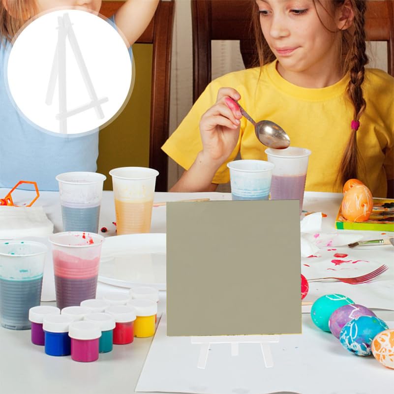 Frcolor 12 Pcs Mini Easel Stand for Painting Canvas Tabletop Portable Small Display Easels Kids Art Adjustable Angle Tripod