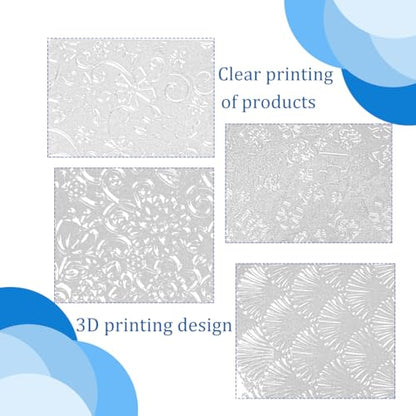 24 Pcs Polymer Clay Texture Sheets Boho Clay Fondant Texture Mats 17 x 25 Clay Texture Sheets for Pottery Earrings Jewelry Making