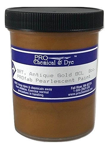 Pearlescent Textile Paint 8 oz. (Antique Gold) - color: Antique Gold