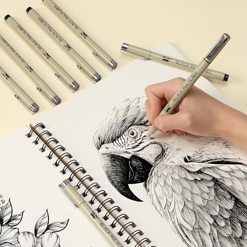 Mr. Pen- 0.25mm Micro Fine Point Pens, 4 Pack, Black Ink, Ultra Fine Point | Waterproof, Acid-Free, No-Smear Quick-Dry Fineliner Pens for Drawing, Sketching, Journaling, Outlines & Everyday Writing - color: Black, size: 0.25mm, 4 Pack