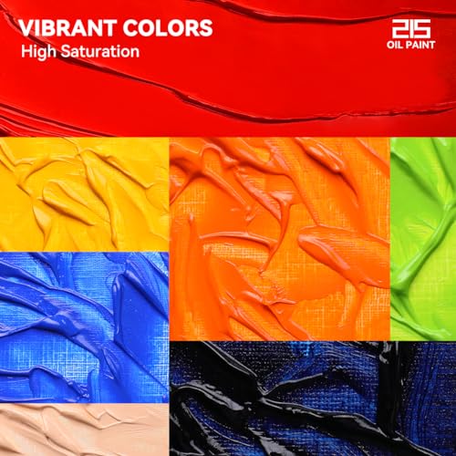 Paul Rubens Oil Paint, 20 Colors x 50ml Large Tubes, Professional Oil Based Paint Set with High Saturation, Creamy Texture, and Consistency, Art Supplies for Artists, Students, Beginners - color: 20 colors*50ml-A