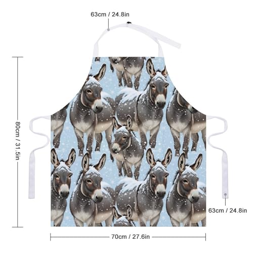 Chef Bib Apron for Restaurant, Anti-Stain with Pocket Adjustable, Cooking Dishwashing Lab Use - color: Style (545)