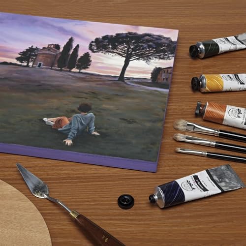 Creative Mark Mimik Recycled PET Cradled Canvas Panel 3/4" Depth - 12X12 Single Canvas - Medium-Textured Painting Board for Eco-Conscious Artists, 14.11 oz Triple-Acrylic-Primed Weight Mounted Canvas - size: 12X12"