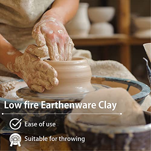Old Potters Low Fire Pottery Clay White, 10 lbs (Cones 06-04) Made in USA Modeling Clay for Wheel Throwing and Hand Building, Pottery and Sculpting, Beginners, and Advanced - color: White