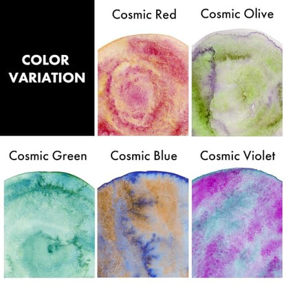 Kuretake GANSAI TAMBI GRANULATING COLOR II 5 colors set, Watercolor Paint Set, Professional-Quality for Artists and Crafters, AP-Certified, Made in Japan - style: Granulating II