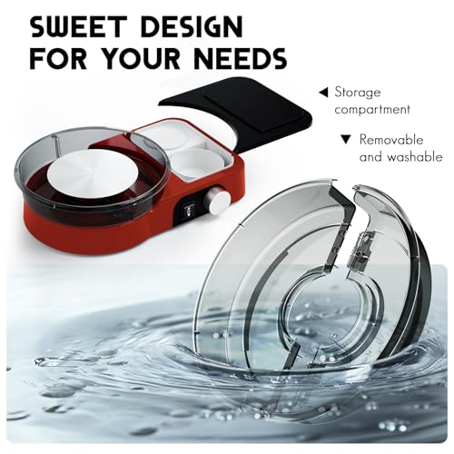 Pottery Wheel for Adults - Complete Pottery Tools Kit for Beginners, 6" Turntable Two-Way Rotation Adjustable Speed, 2.2 lbs. Air Dry Clay, Mini Clay Making Pottery Wheel with Storage Design (Red) - color: Red