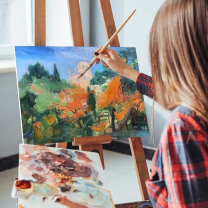 Canvas for Painting 12 x 16 inches, 5 Packs Blank Canvas Board Cotton Acid-Free Canvas Panels for Acrylic Paint, Oil Paint & Wet Water Art Media, Hobby Painters and Beginners - size: 5 Packs 30x40cm