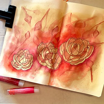 Faber-Castell Gelatos Colors Set, Metallics - Water Soluble Pigment Crayons - style: Metallics