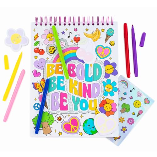 VOTUM Sketch Book: Personalized Artist Sketchbook: Sketching, Drawing and Creative Doodling. Notebook and Sketchbook to Draw and Journal with Stickers and Markers (Groovy) - color: Groovy Feeling Pro Sketchbook