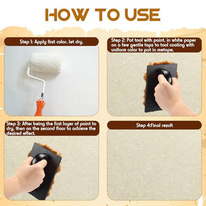 Large Sponge Paint Roller for Painting Sea Texture Sponge for Art Coatings Natural Brush Home Wall Painting