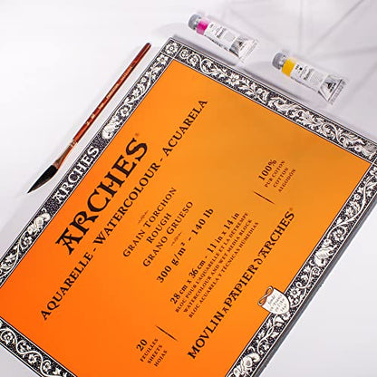 Arches Watercolor Paper Block, Rough, 11" x 14", 140 Pound - size: 11"x14", style: Rough