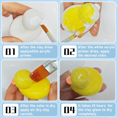 100ml Air Dry Clay Glaze, Air Dry Clay Varnish Can Not Only Used to Prevent Clay Cracking, Scratches, and Wear, It Can Also Having a Gloss Glaze Effect (Gloss) - size: A1-100ml-gloss