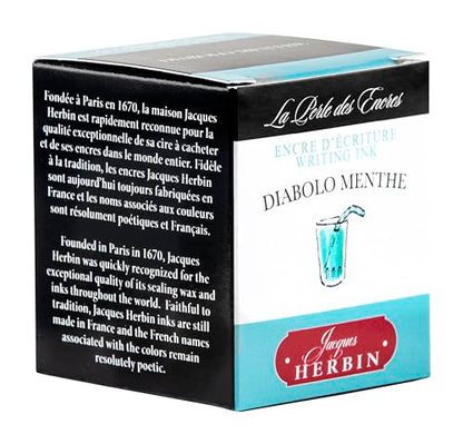 J. Herbin Fountain Pen Ink - 30 ml Bottled - Diabolo Menthe (13033T) - color: Diabolo Menthe, size: 1 fl oz